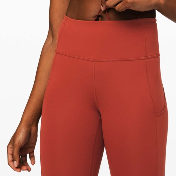 Lululemon Fast and Free Crop II Magma 4 - Picture 3 of 16